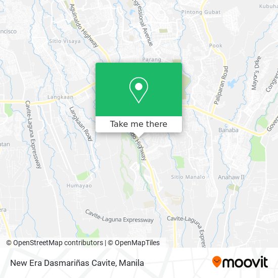 New Era Dasmariñas Cavite map