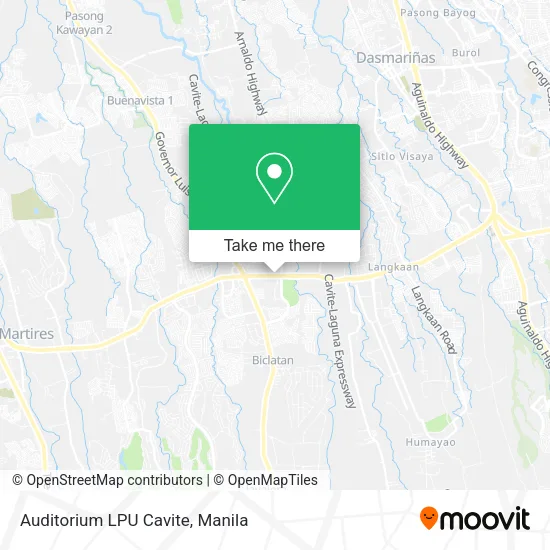 Auditorium  LPU Cavite map