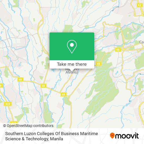 Southern Luzon Colleges Of Business  Maritime  Science & Technology map