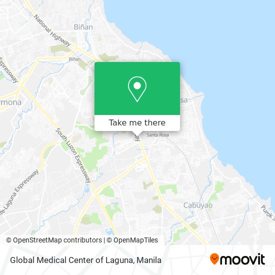 Global Medical Center of Laguna map
