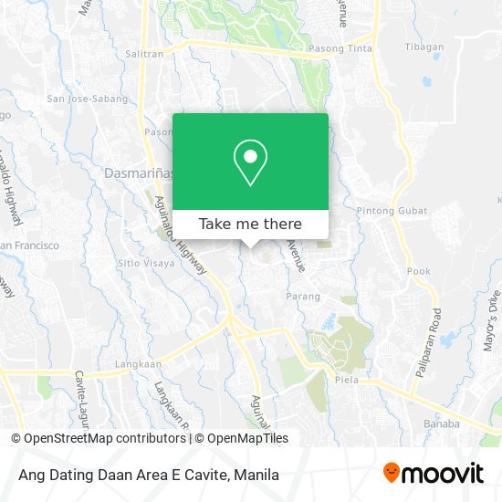 Ang Dating Daan Area E   Cavite map