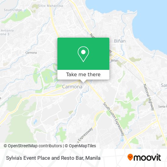 Sylvia's Event Place and Resto Bar map