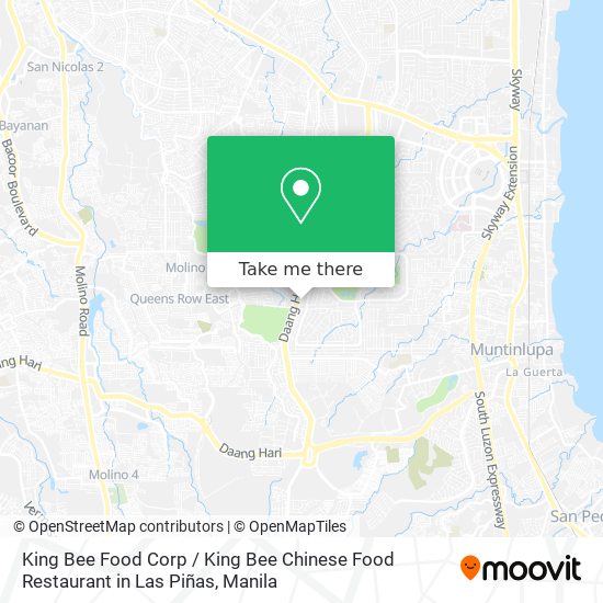 King Bee Food Corp / King Bee Chinese Food Restaurant in Las Piñas map