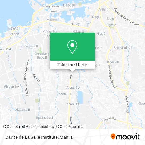 Cavite de La Salle Institute map