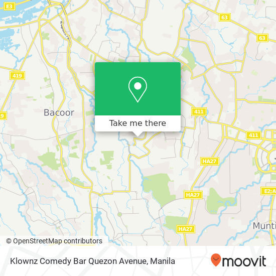 Klownz Comedy Bar Quezon Avenue map