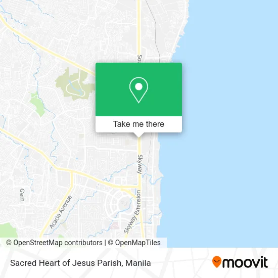 Sacred Heart of Jesus Parish map