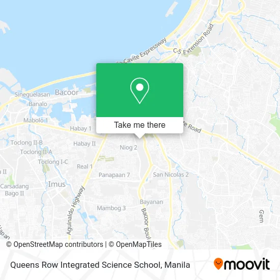 Queens Row Integrated Science School map