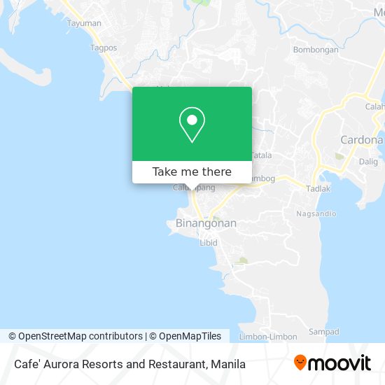 Cafe' Aurora Resorts and Restaurant map