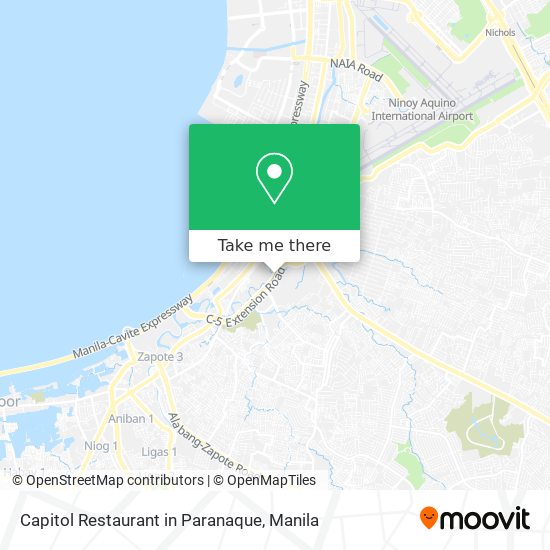 Capitol Restaurant in Paranaque map