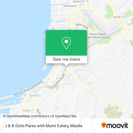 J & B Goto Pares with Mami Eatery map