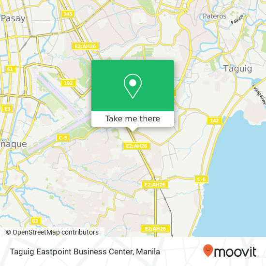 Taguig Eastpoint Business Center map