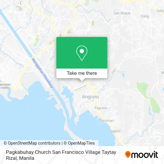 Pagkabuhay Church San Francisco Village Taytay Rizal map
