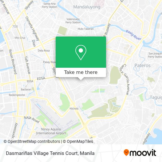 Dasmariñas Village Tennis Court map