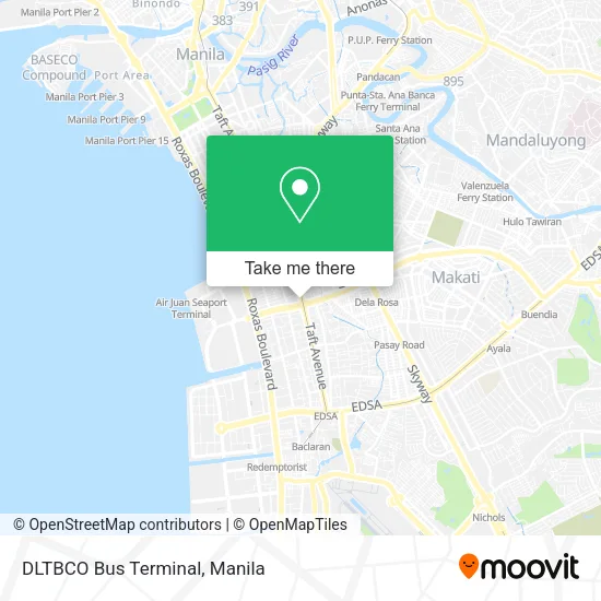 DLTBCO Bus Terminal map
