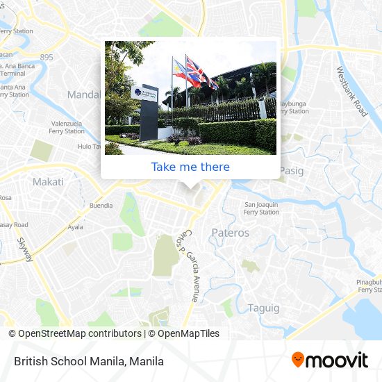 British School Manila map