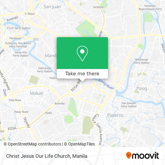 Christ Jesus Our Life Church map