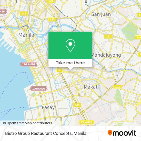 Bistro Group Restaurant Concepts map