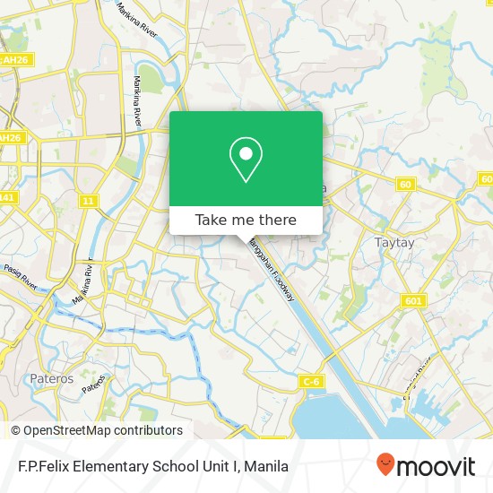 F.P.Felix Elementary School Unit I map