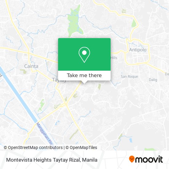 Montevista Heights  Taytay  Rizal map