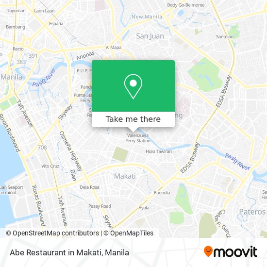 Abe Restaurant in Makati map