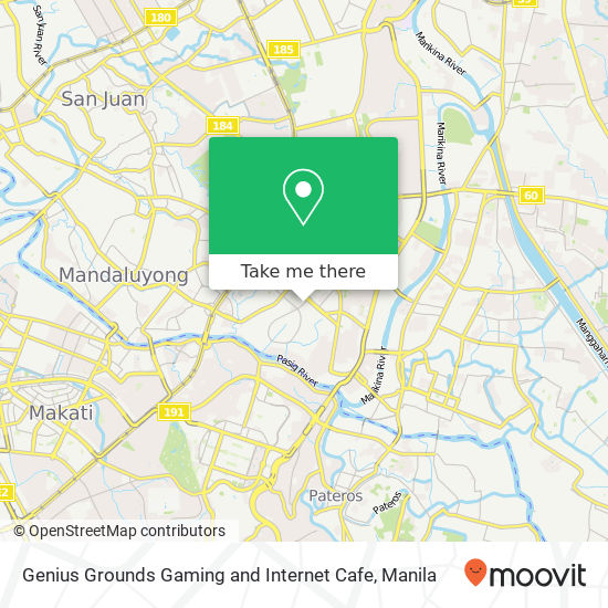 Genius Grounds Gaming and Internet Cafe map