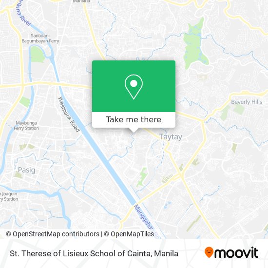 St. Therese of Lisieux School of Cainta map