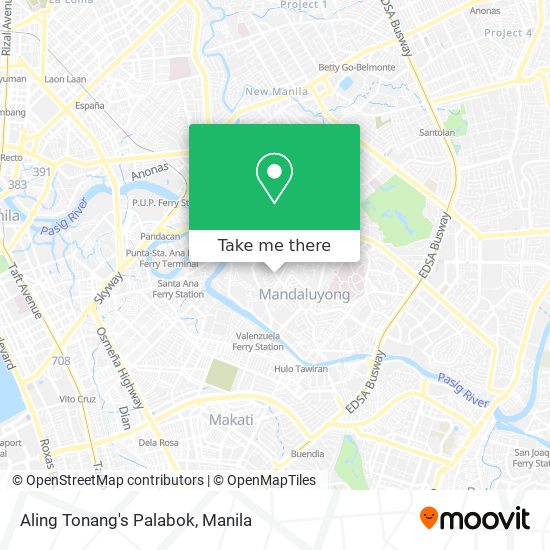 Aling Tonang's Palabok map