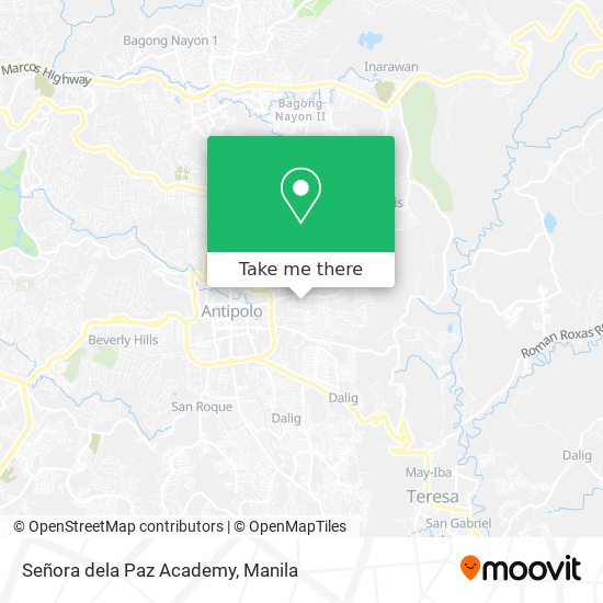 Señora dela Paz Academy map