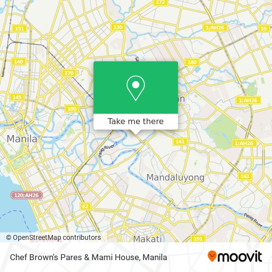 Chef Brown's Pares & Mami House map