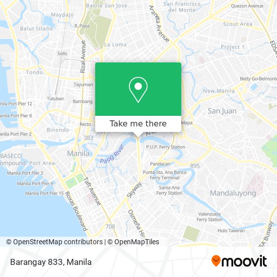 Barangay 833 map
