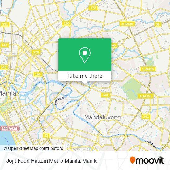 Jojit Food Hauz in Metro Manila map