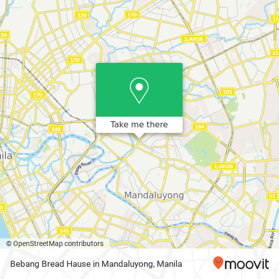 Bebang Bread Hause in Mandaluyong map