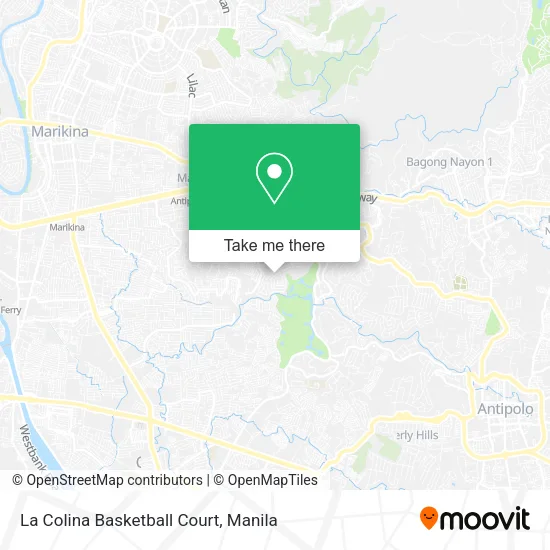 La Colina Basketball Court map