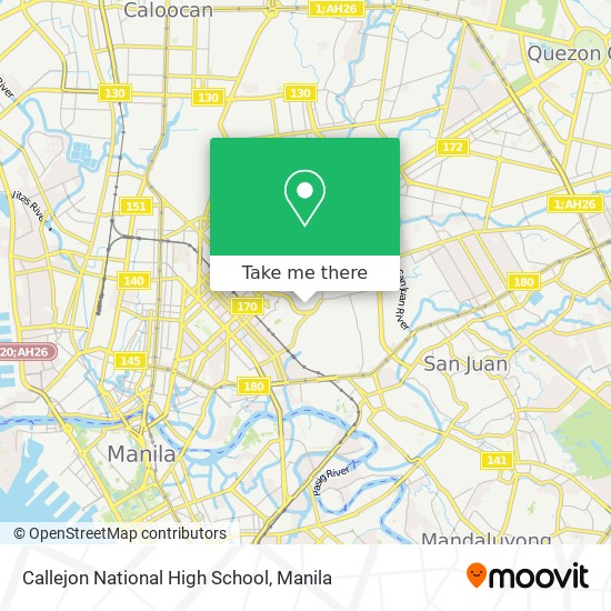 Callejon National High School map