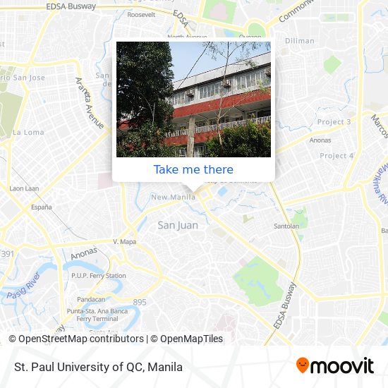 St. Paul University of QC map