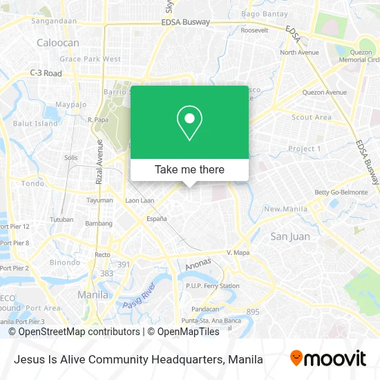Jesus Is Alive Community Headquarters map