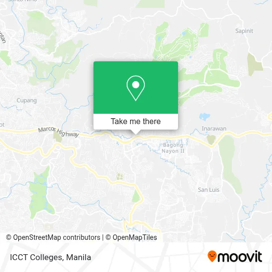 ICCT Colleges map