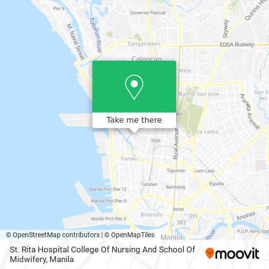 St. Rita Hospital College Of Nursing And School Of Midwifery map