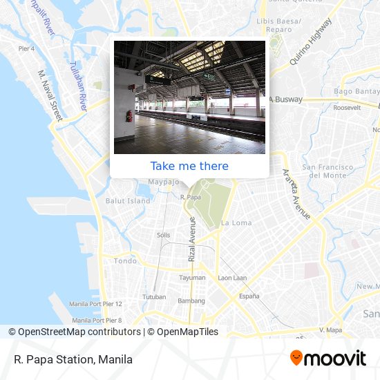 R. Papa Station map