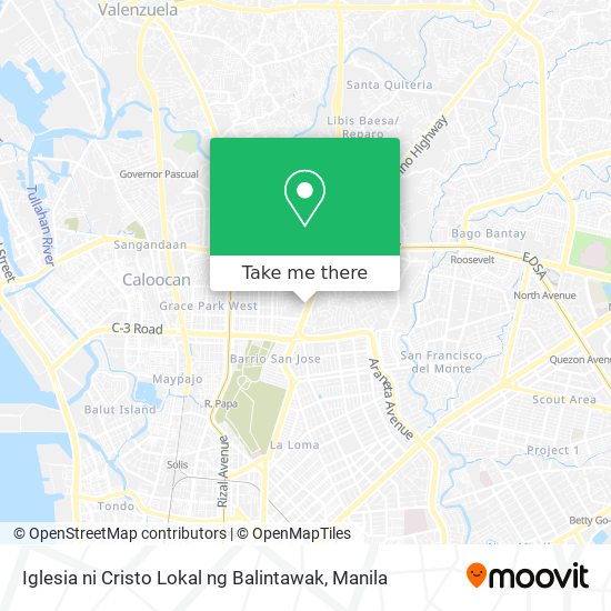 Iglesia ni Cristo Lokal ng Balintawak map