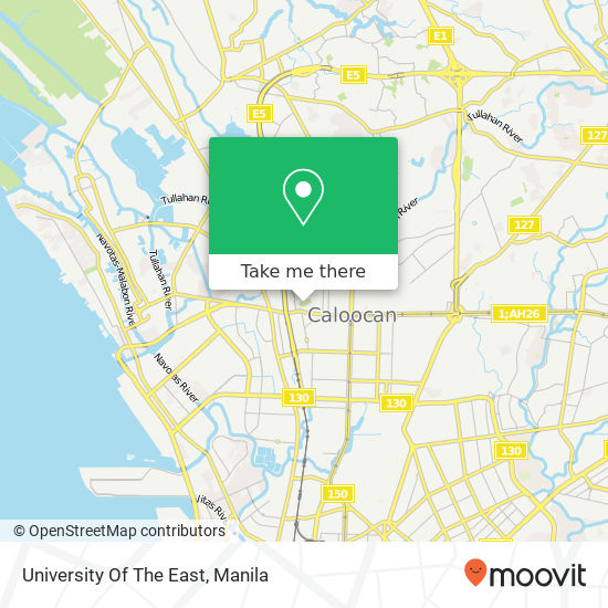 University Of The East map