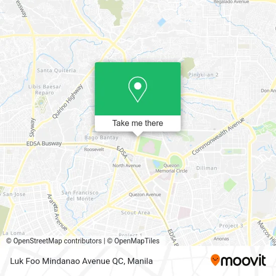 Luk Foo  Mindanao Avenue  QC map