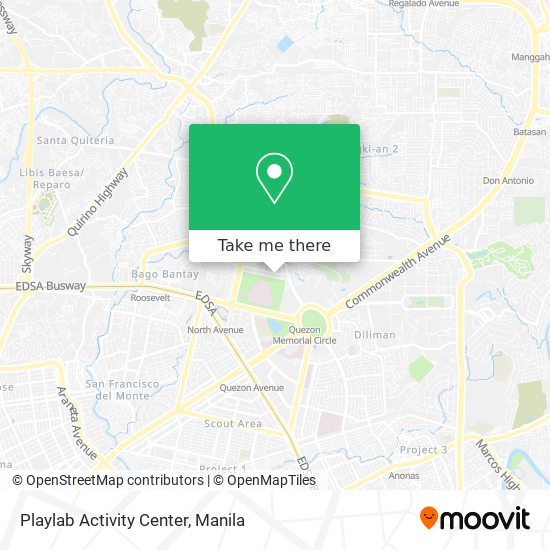 Playlab Activity Center map