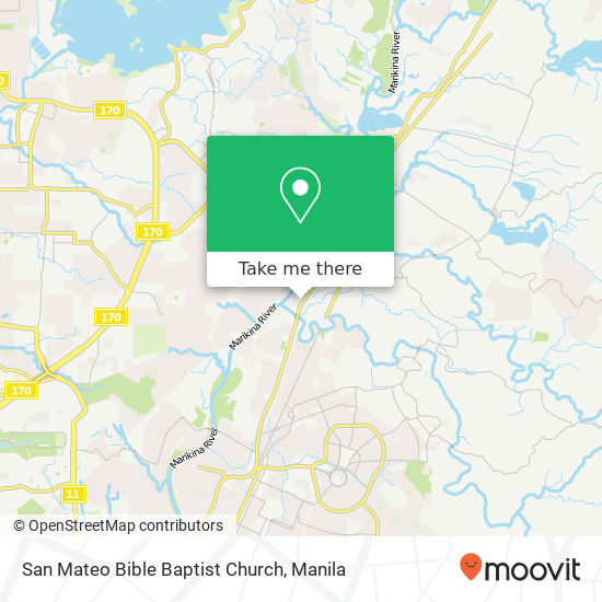 San Mateo Bible Baptist Church map