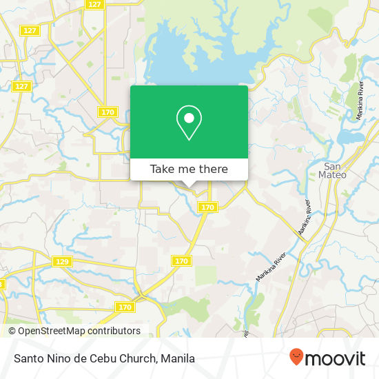 Santo Nino de Cebu Church map