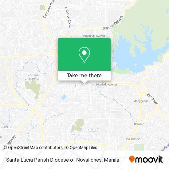 Santa Lucia Parish Diocese of Novaliches map