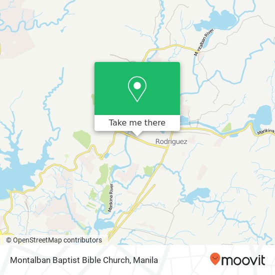 Montalban Baptist Bible Church map