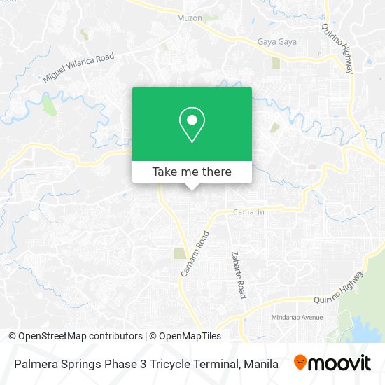 Palmera Springs Phase 3 Tricycle Terminal map