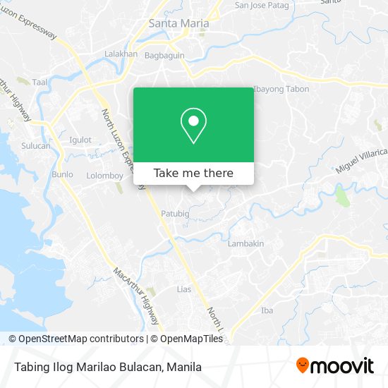 Tabing Ilog Marilao Bulacan map
