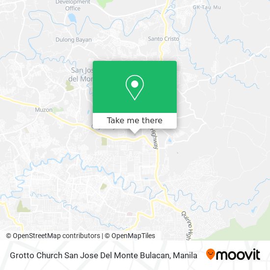 Grotto Church  San Jose Del Monte  Bulacan map